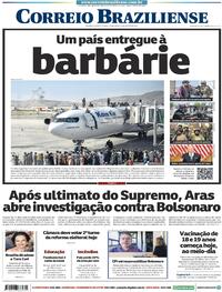 Capa do jornal Correio Braziliense 17/08/2021