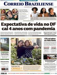 Capa do jornal Correio Braziliense 18/07/2021