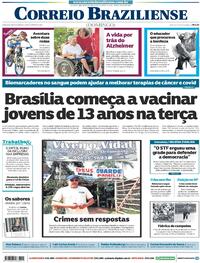 Capa do jornal Correio Braziliense 19/09/2021