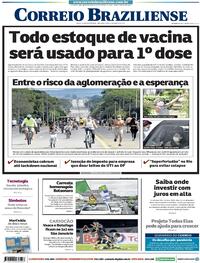 Capa do jornal Correio Braziliense 22/03/2021