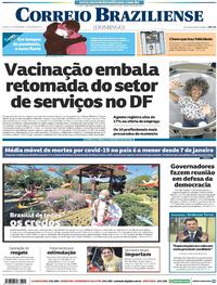 Capa do jornal Correio Braziliense 22/08/2021