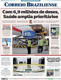 Capa do jornal Correio Braziliense 23/01/2021