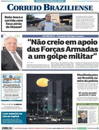 Capa do jornal Correio Braziliense 23/08/2021