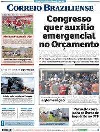 Capa do jornal Correio Braziliense 25/01/2021