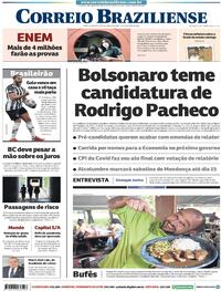 Capa do jornal Correio Braziliense 25/10/2021