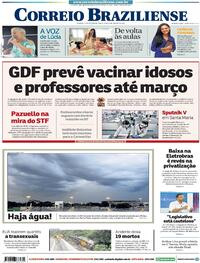 Capa do jornal Correio Braziliense 26/01/2021