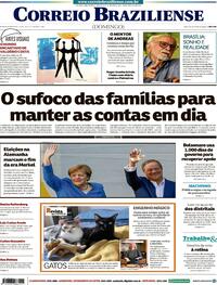 Capa do jornal Correio Braziliense 26/09/2021