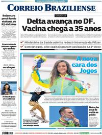 Capa do jornal Correio Braziliense 27/07/2021