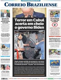 Capa do jornal Correio Braziliense 27/08/2021