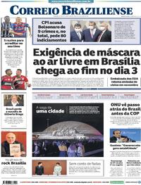Capa do jornal Correio Braziliense 27/10/2021