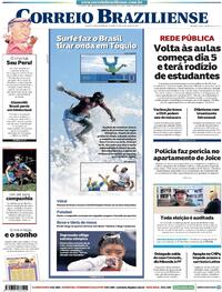 Capa do jornal Correio Braziliense 28/07/2021