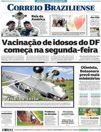 Capa do jornal Correio Braziliense 30/01/2021