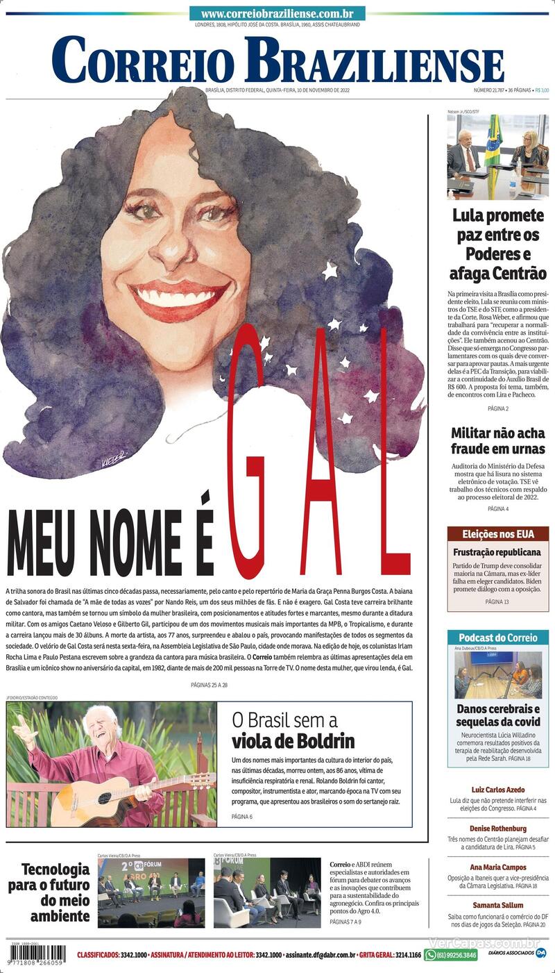 Capa Correio Braziliense Quarta,19 De Outubro De 2022