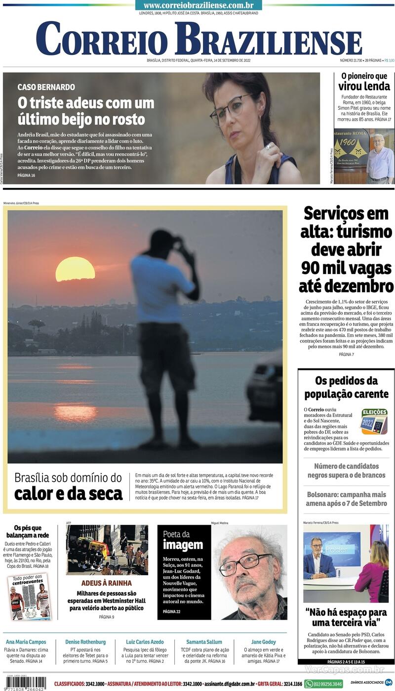 Capa Correio Braziliense Sexta,11 De Junho De 2021