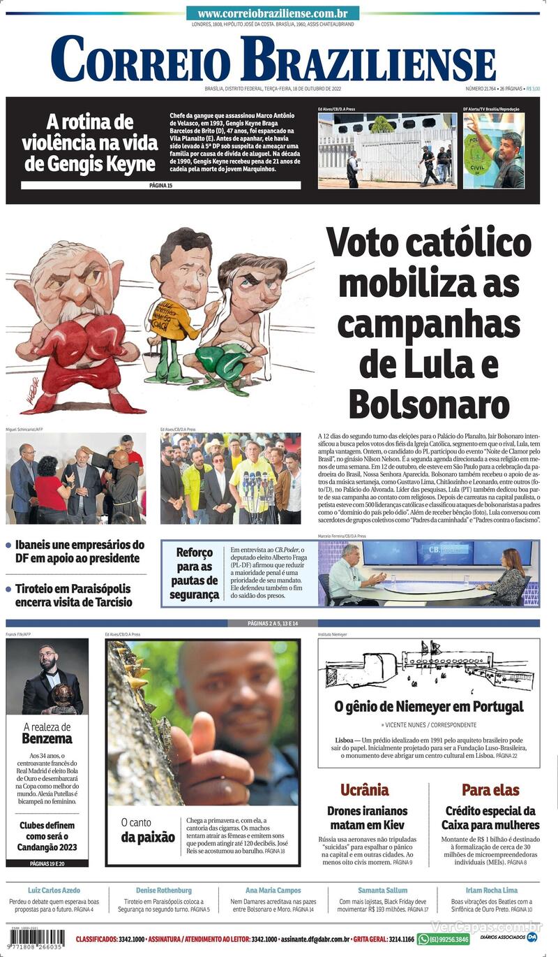 Capa Correio Braziliense Sexta De Setembro De