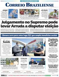 Capa do jornal Correio Braziliense 02/07/2022