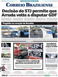 Capa do jornal Correio Braziliense 07/07/2022