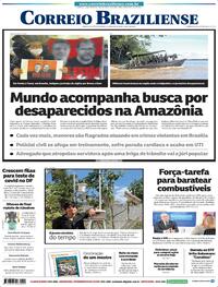 Capa do jornal Correio Braziliense 08/06/2022