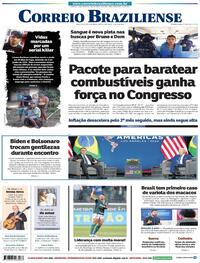 Capa do jornal Correio Braziliense 10/06/2022