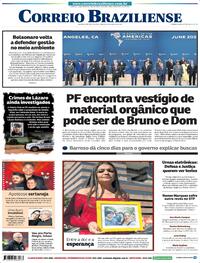 Capa do jornal Correio Braziliense 11/06/2022