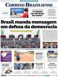 Capa do jornal Correio Braziliense 12/08/2022