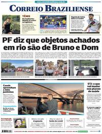 Capa do jornal Correio Braziliense 13/06/2022