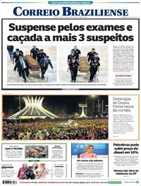 Capa do jornal Correio Braziliense 17/06/2022