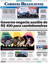 Capa do jornal Correio Braziliense 22/06/2022