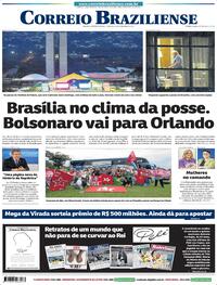 Capa do jornal Correio Braziliense 31/12/2022