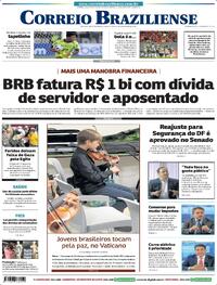 Capa do jornal Correio Braziliense 02/11/2023