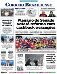 Capa do jornal Correio Braziliense 08/11/2023