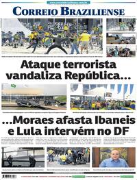 Capa do jornal Correio Braziliense 09/01/2023