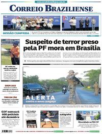 Capa do jornal Correio Braziliense 11/11/2023