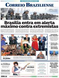 Capa do jornal Correio Braziliense 12/01/2023