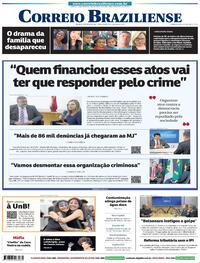 Capa do jornal Correio Braziliense 17/01/2023