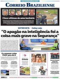 Capa do jornal Correio Braziliense 20/01/2023