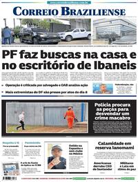 Capa do jornal Correio Braziliense 21/01/2023