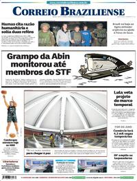 Capa do jornal Correio Braziliense 21/10/2023