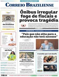 Capa do jornal Correio Braziliense 22/10/2023
