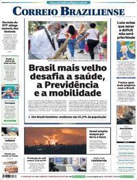 Capa do jornal Correio Braziliense 28/10/2023