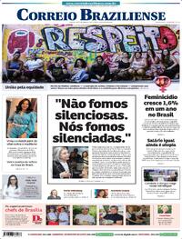 Capa do jornal Correio Braziliense 08/03/2024