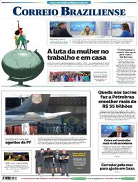 Capa do jornal Correio Braziliense 09/03/2024