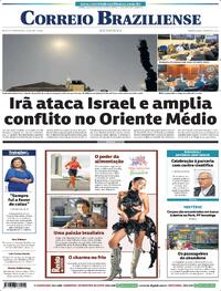 Capa do jornal Correio Braziliense 14/04/2024