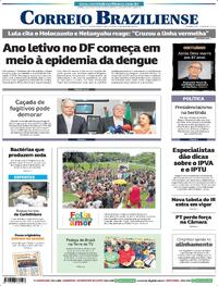 Capa do jornal Correio Braziliense 19/02/2024