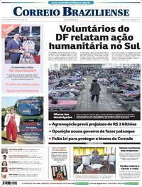 Capa do jornal Correio Braziliense 19/05/2024