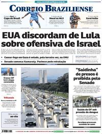 Capa do jornal Correio Braziliense 21/02/2024