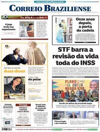 Capa do jornal Correio Braziliense 22/03/2024