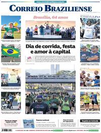 Capa do jornal Correio Braziliense 22/04/2024