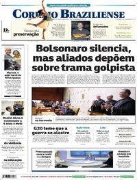 Capa do jornal Correio Braziliense 23/02/2024