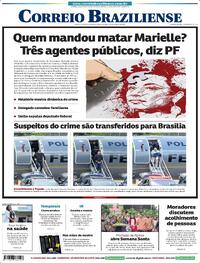Capa do jornal Correio Braziliense 25/03/2024